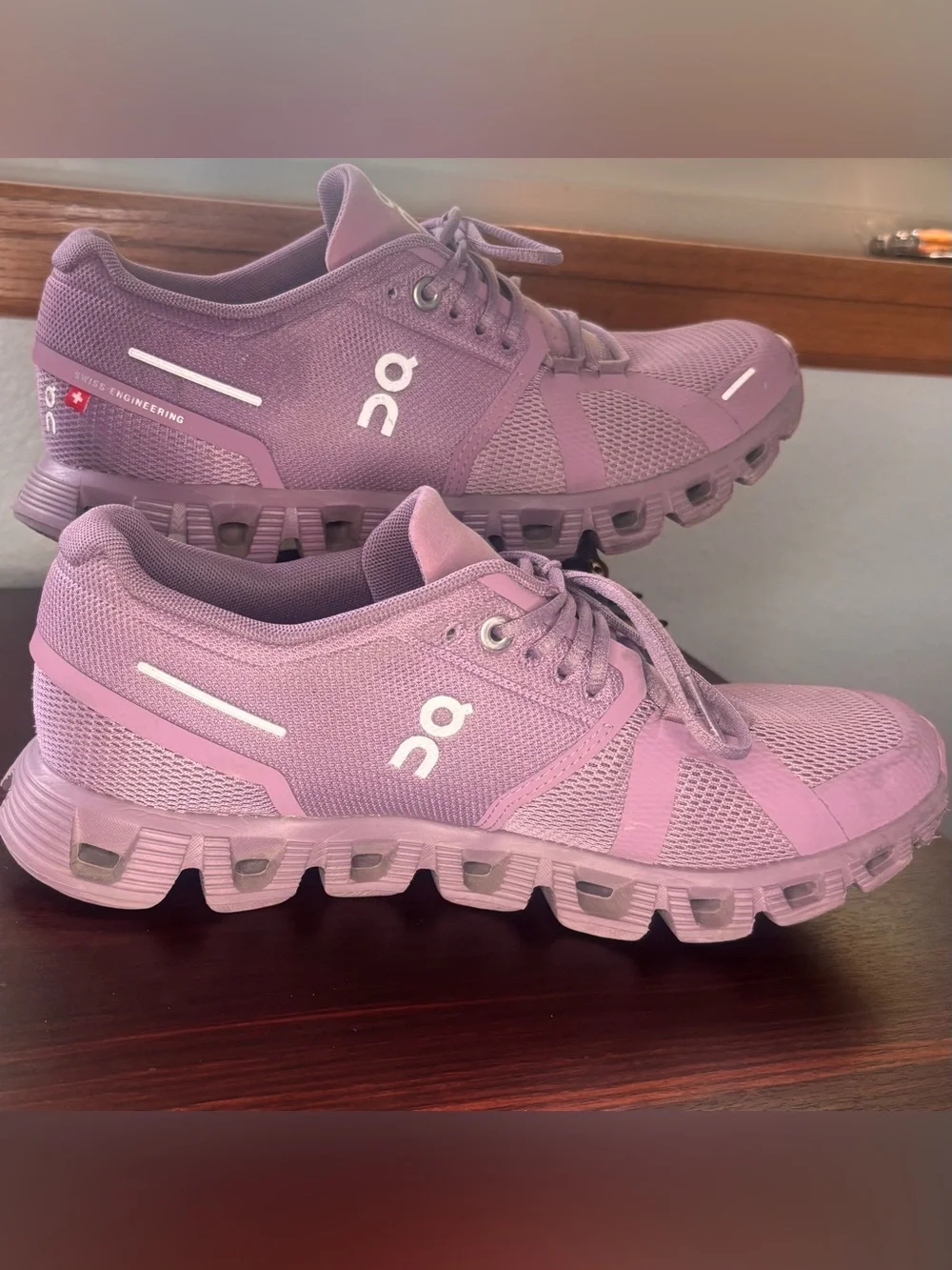 On Cloud 6 Waterproof Shoes Mauve/Purple Women’s Size 7 - Picture 2 of 16